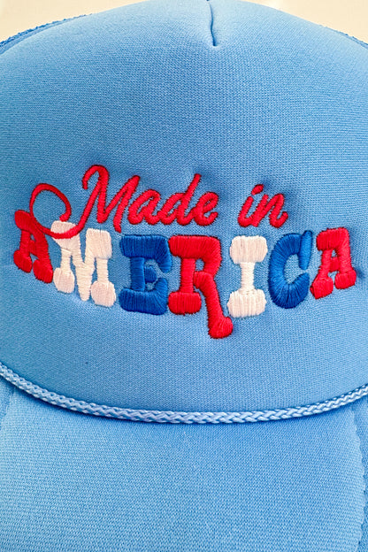 Blue cap with &